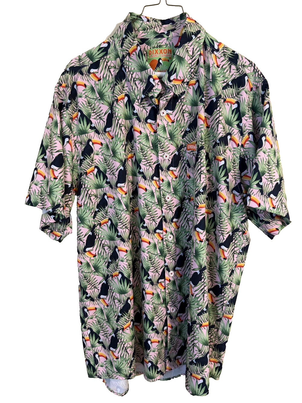 Dixxon Flannel Co Toucan Do It Party Shirt Size XL Resort Cruise Vacation Beach